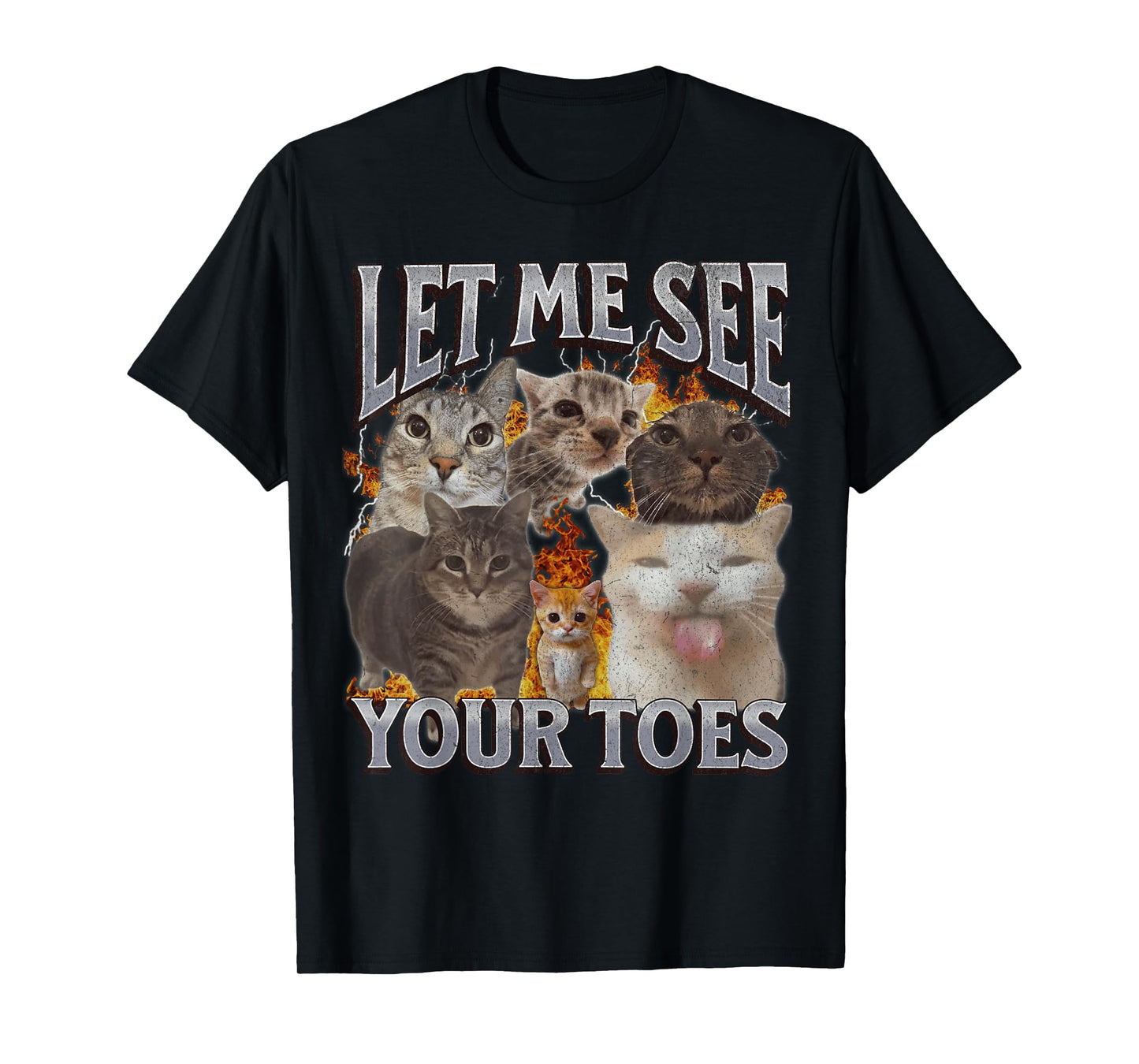 Your Toes Funny Cat Meme Bootleg Graphic T-Shirt