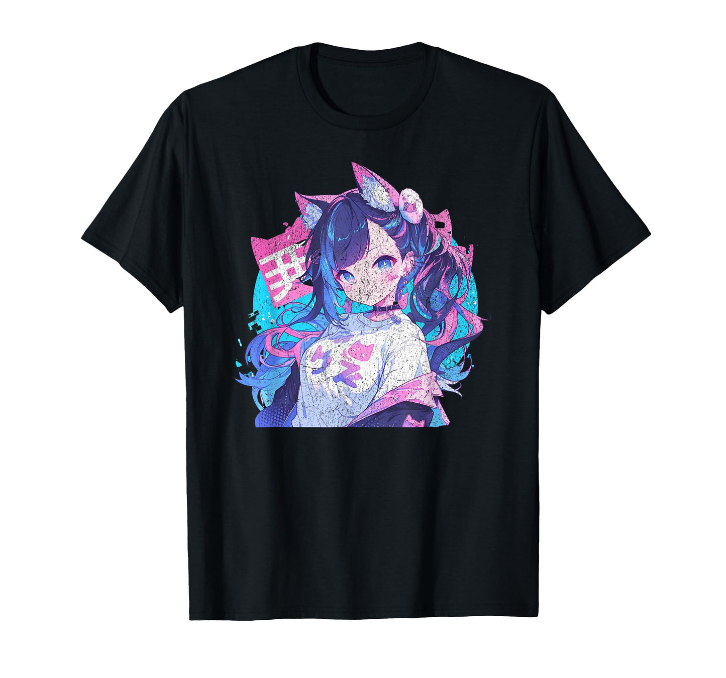 Anime Waifu Cute Cat Girl Manga Video Game Vtuber Sweet T-Shirt