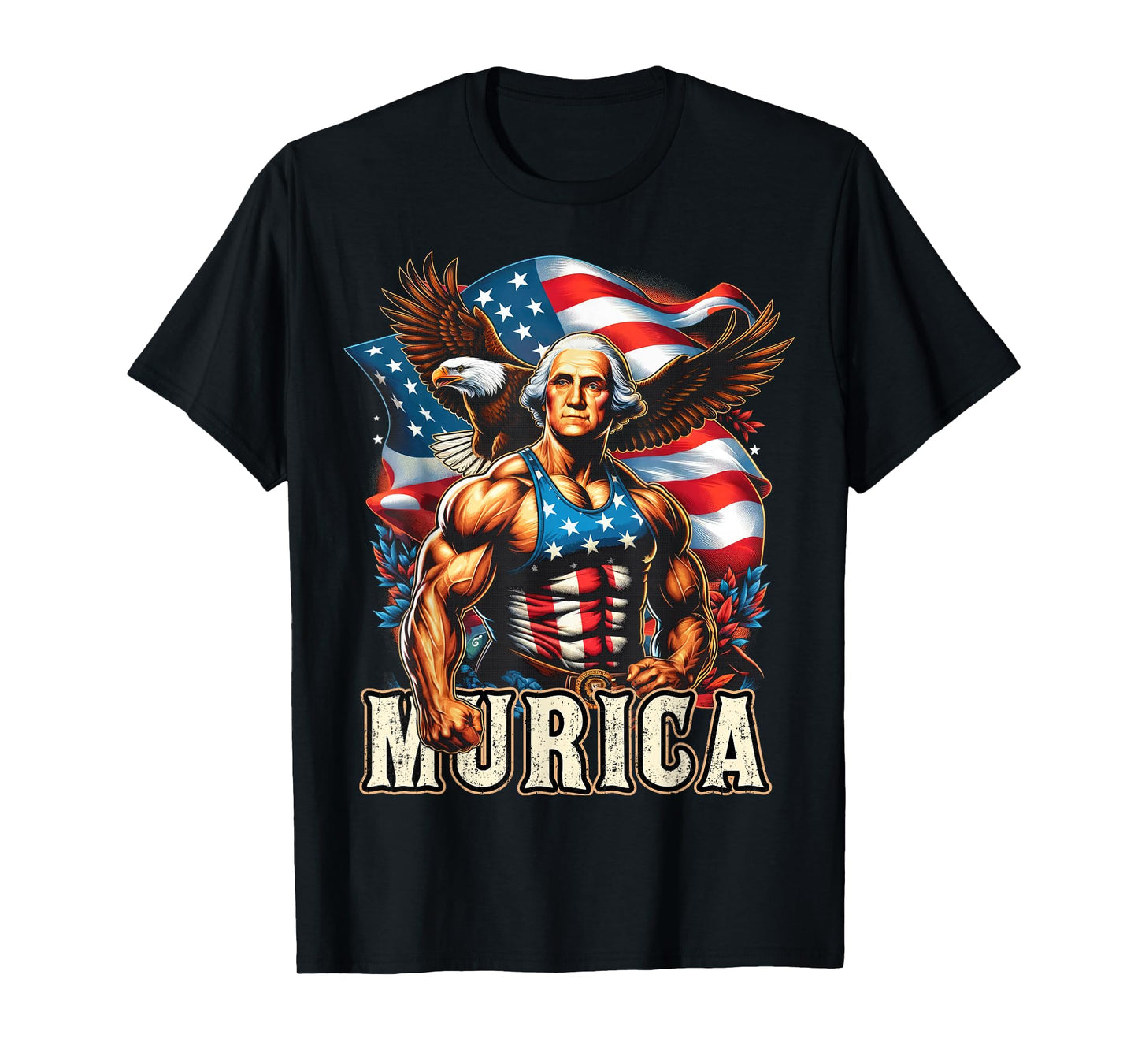 4th of July Patriotic Funny George Washington July 4th USA T-Shirt