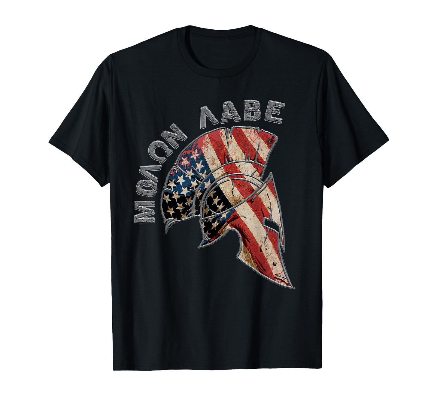 Spartan Patriotic Molon Labe USA American Spartan Greek T-Shirt