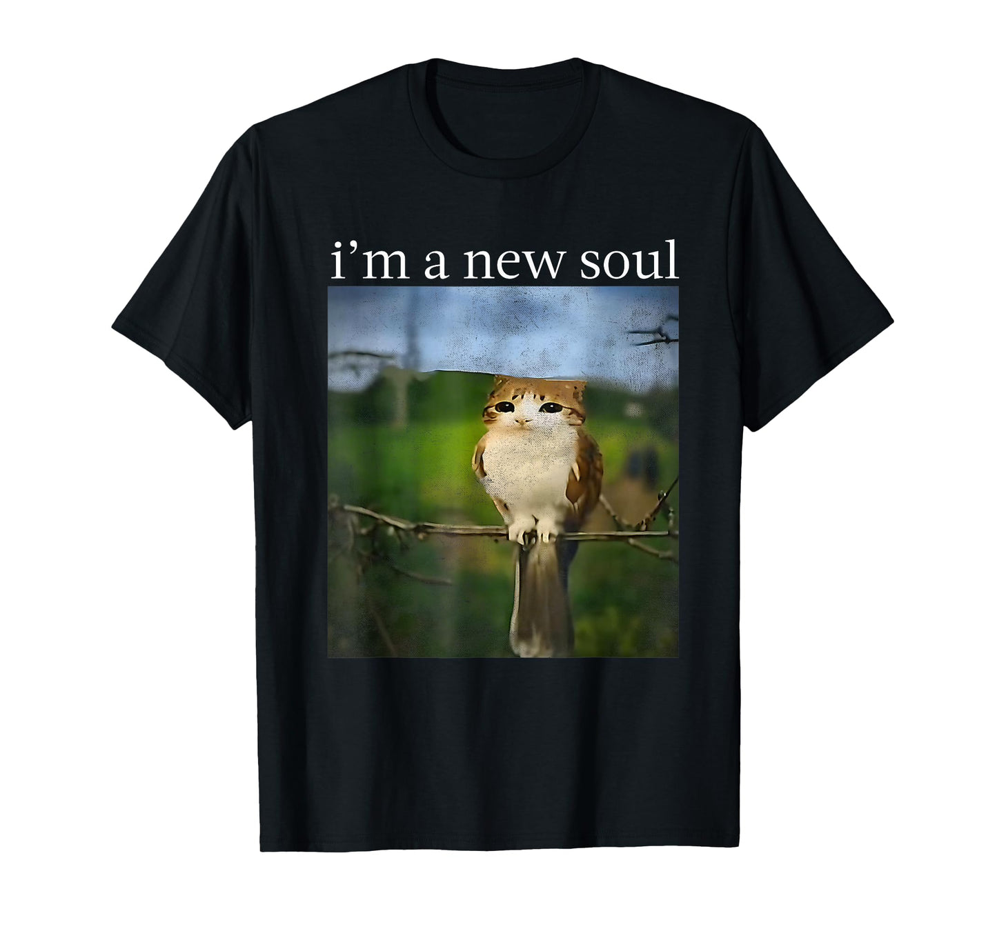 Funny meowl Meme, cat owl Meme brainrot gen Alpha Meme T-Shirt