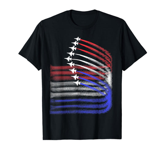 4th Of July Jet American flag Patriotic USA for men boys T-Shirt