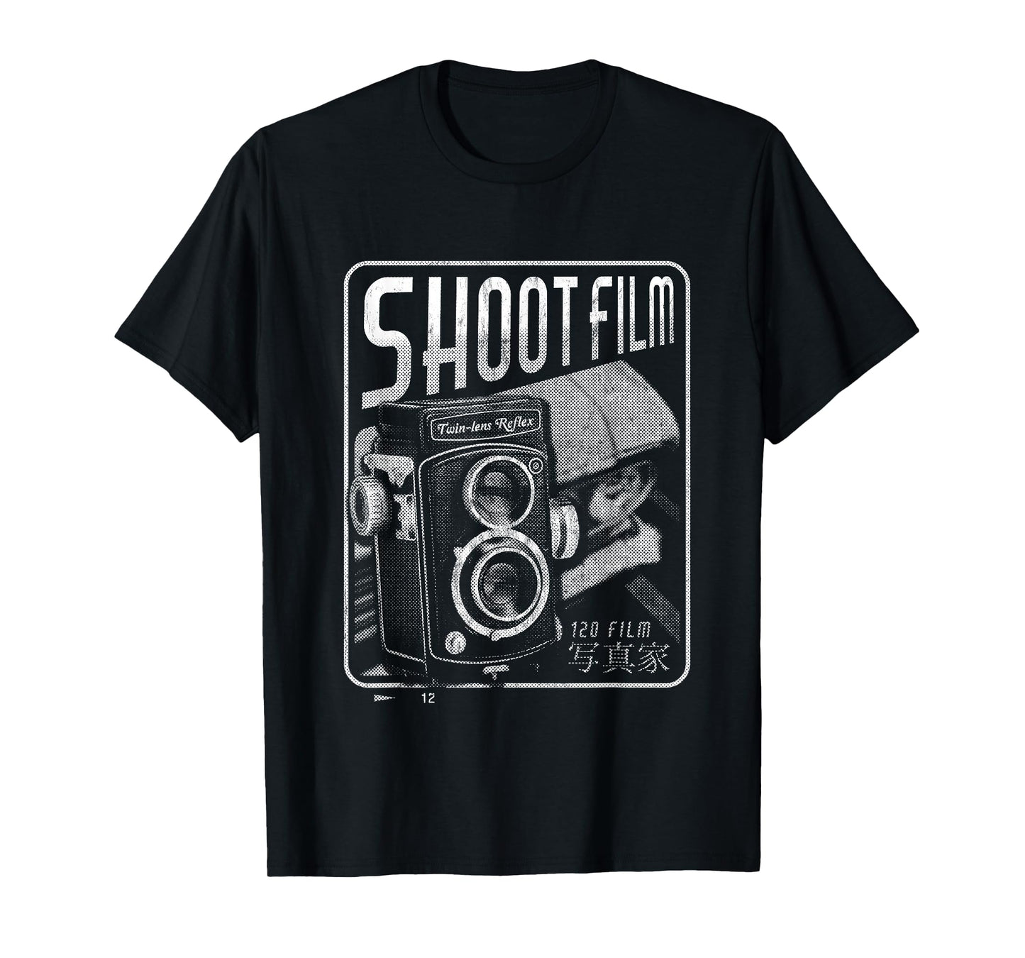 Shoot Film Medium Format Vintage Camera Analogue Photography T-Shirt