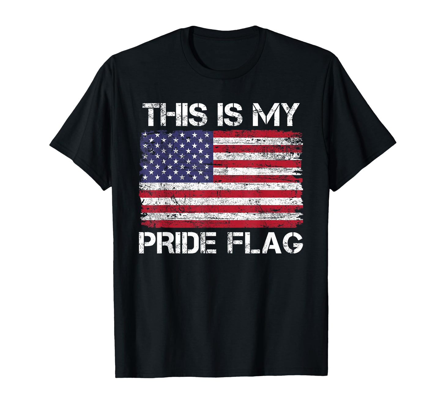 This is My Pride Flag USA American 4th of July Patriotic T-Shirt
