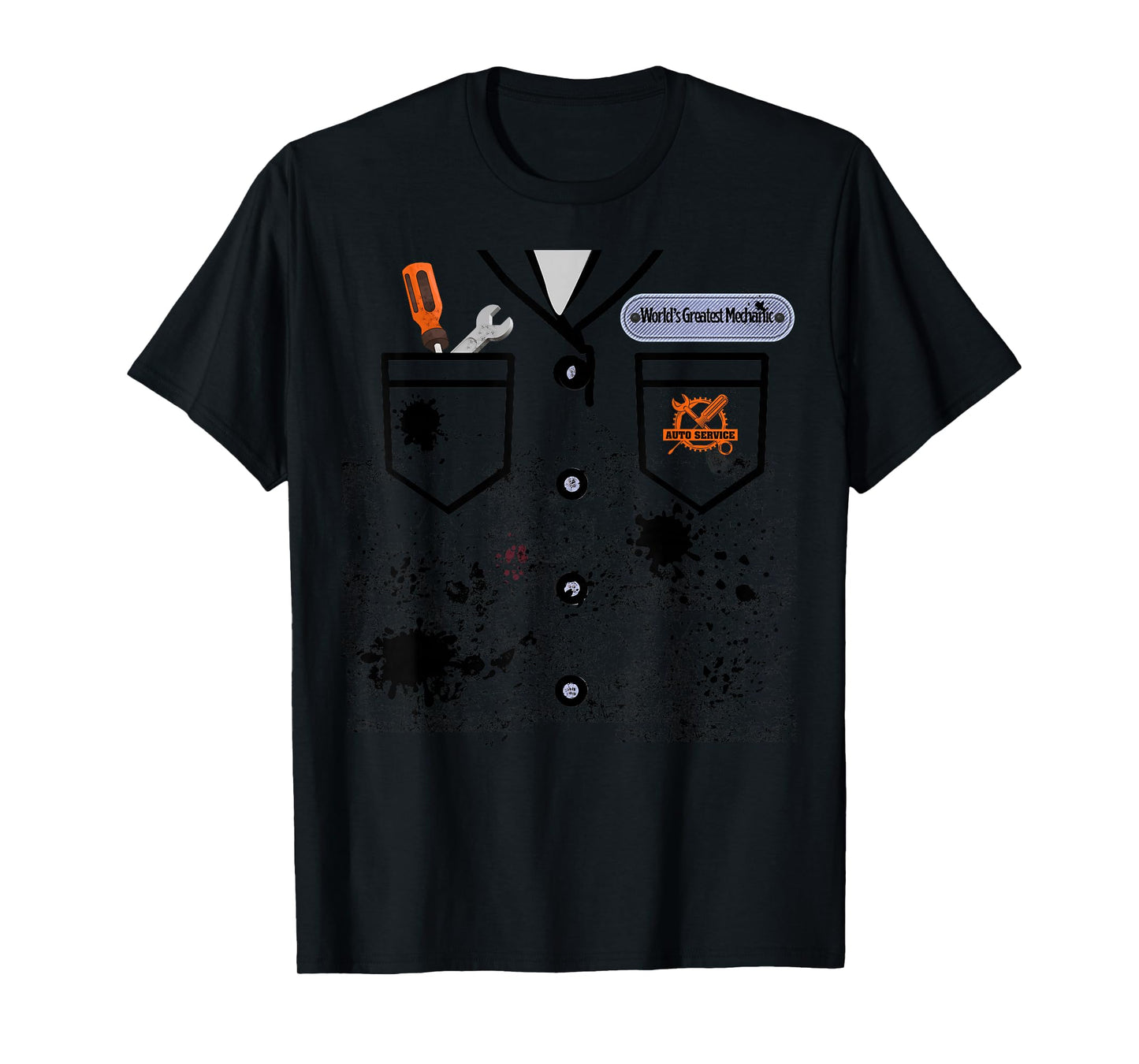 Auto Mechanic Costume Career Day T-Shirt
