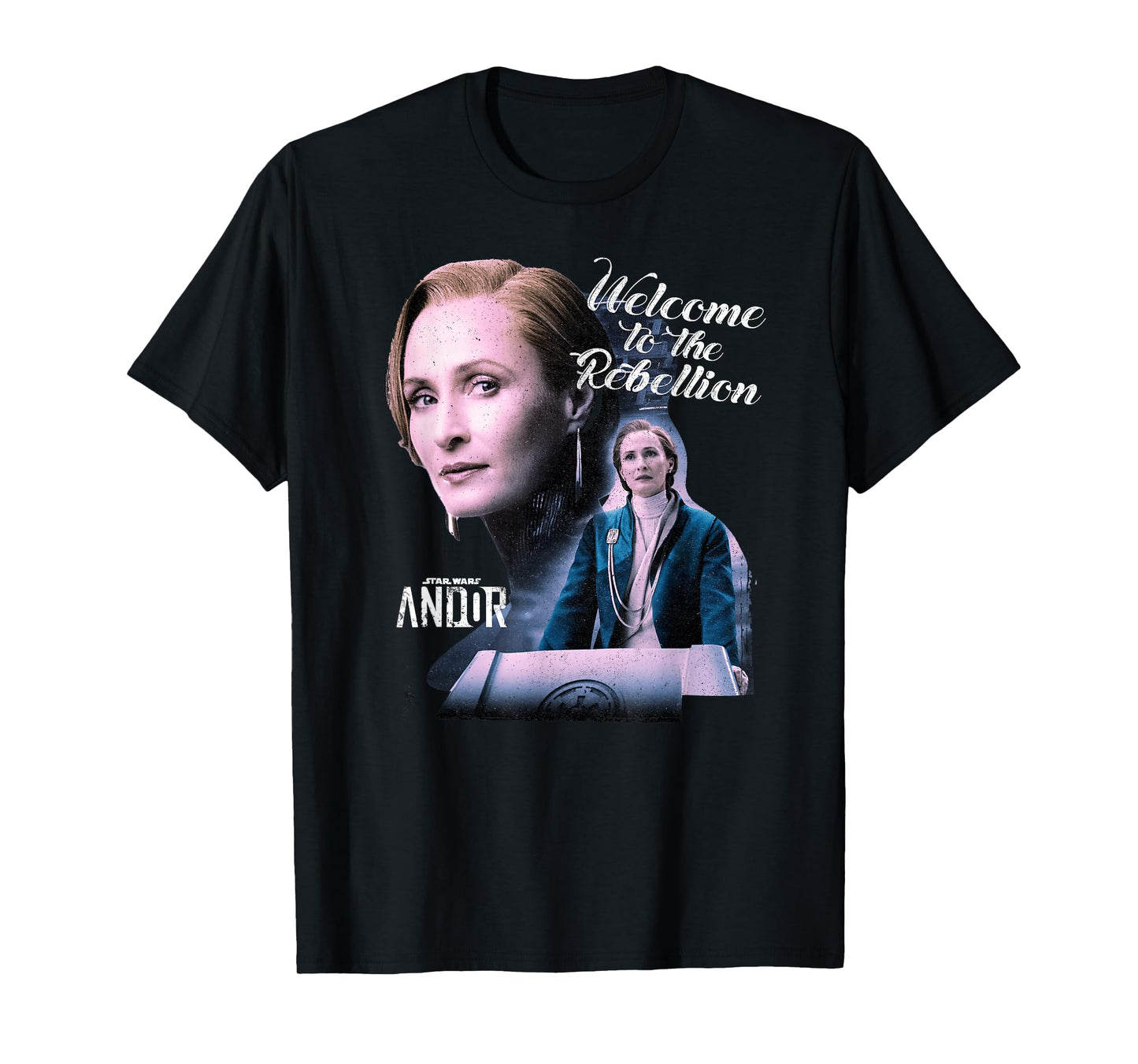 Star Wars Andor Mon Mothma Welcome To The Rebelion Distress T-Shirt