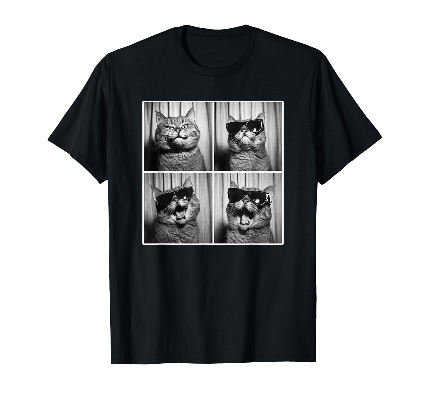 Photobooth Cat Selfie | Funny Cat With Sunglasses, Cat Lover T-Shirt