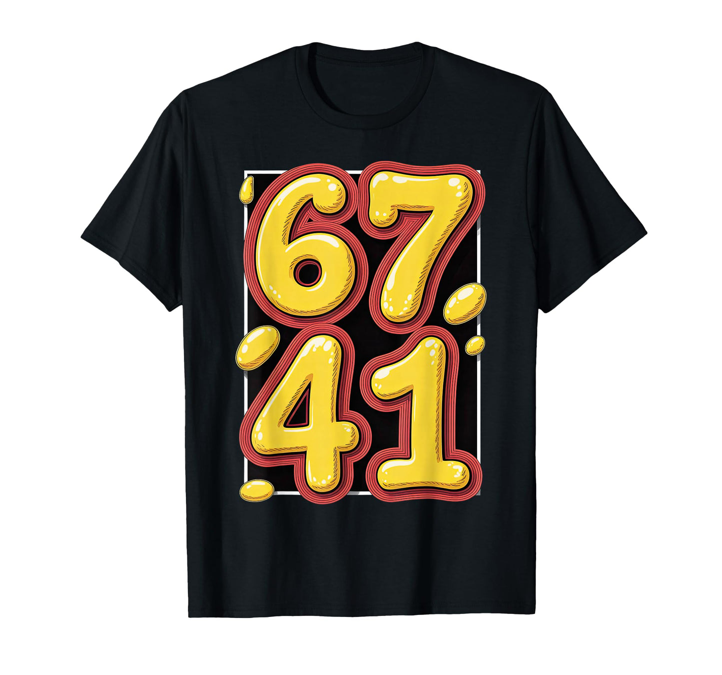 Funny Six Seven 67 41 Forty One Brain Rot Boys Alpha Slang T-Shirt