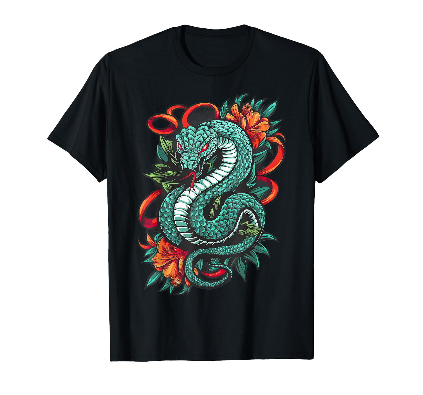 Year Of The Snake 2025 Cool Snake Graphic Art Mens Womens T-Shirt