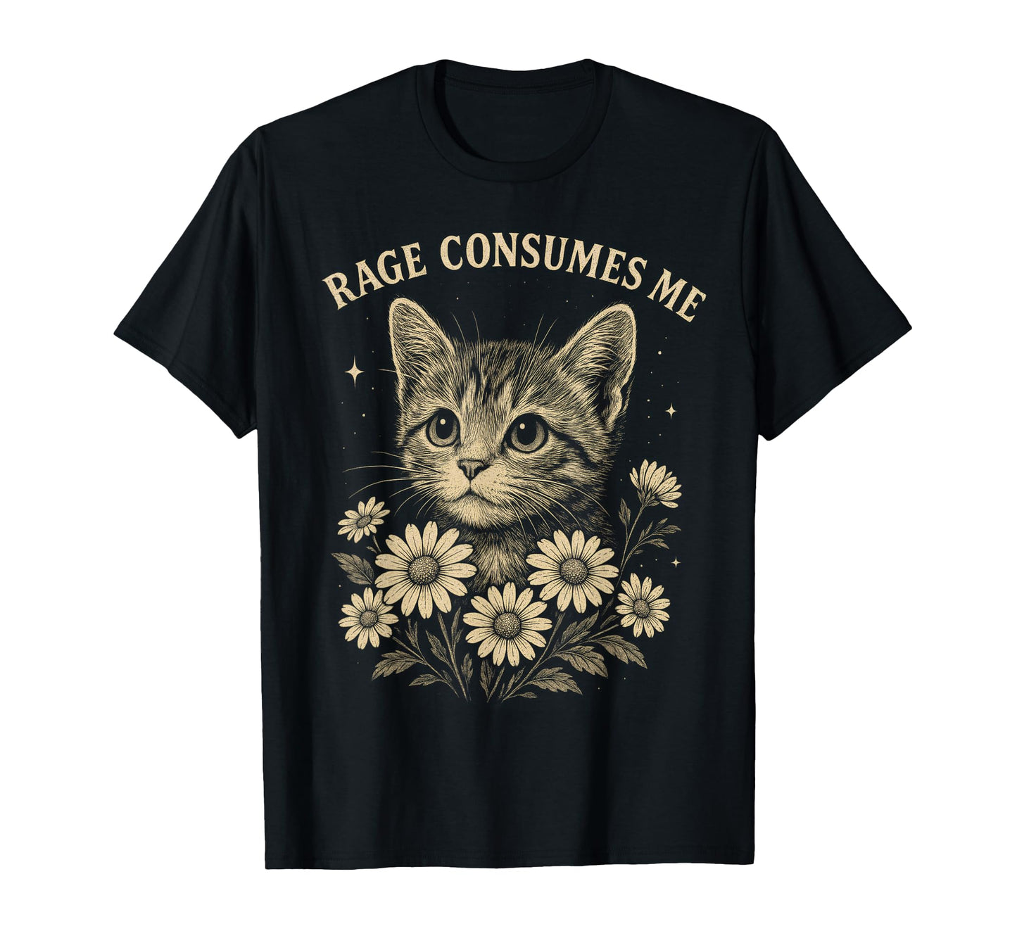 Rage Consumes Me Funny Cat Meme T-Shirt