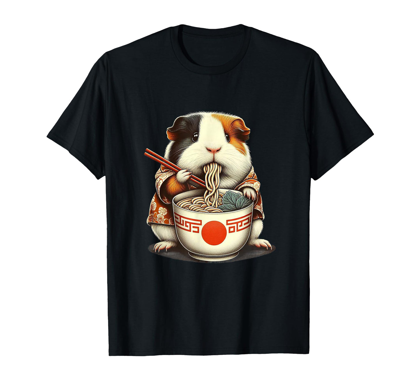 Guinea Pig Ramen Kawaii Neko Japanese Noodles Aesthetic T-Shirt