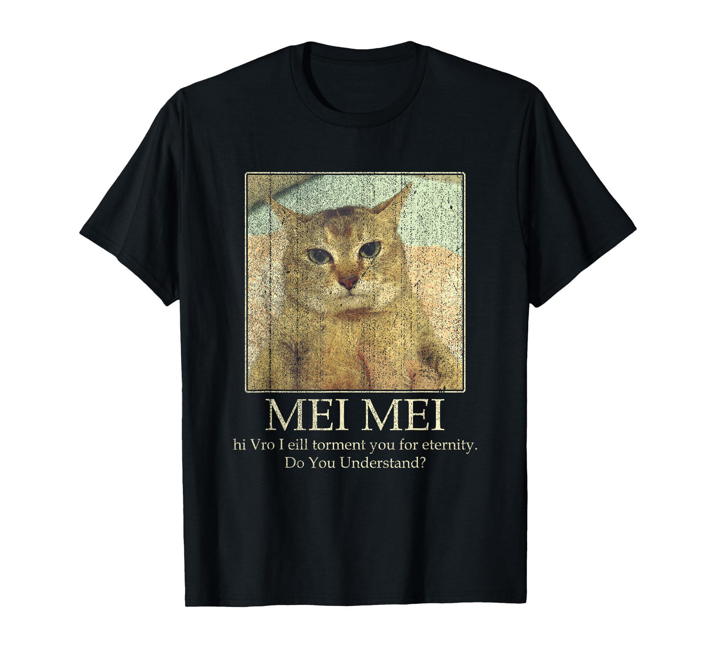 Mei Mei Cat Lover Do You Understand Cat Meme Men Women T-Shirt