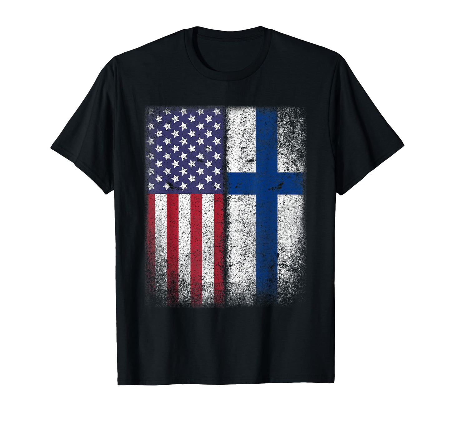 Finnish American Flag Finland Usa Sisu Suomi Gift T-Shirt