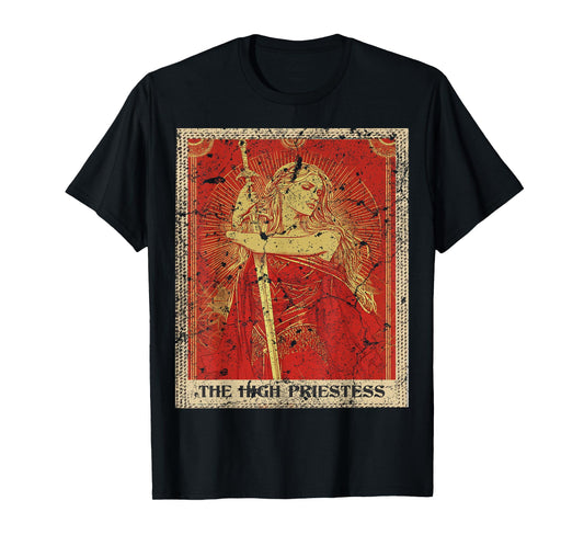 Grunge Tarot Card The High Priestess T-Shirt