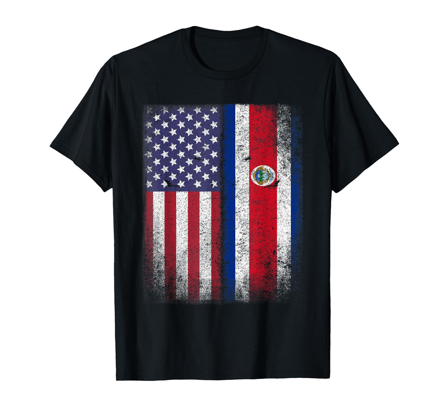 Costa Rican American Flag Costa Rica USA Gift America T-Shirt